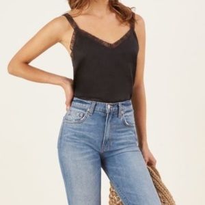Reformation black Emmie camisole
